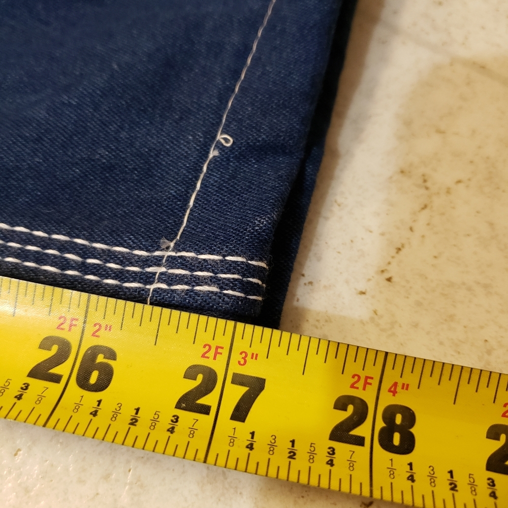 Liberty Overalls Men's Utility Work Overalls Size 46 X 30 Dark Wash‎ Denim. - Picture 6 of 6
